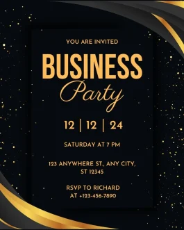 Corporate Parties Invitation
