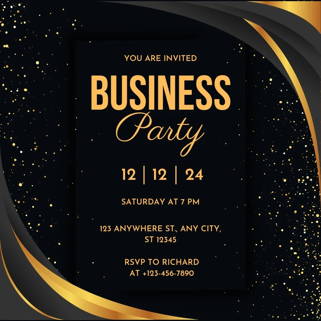 Corporate Parties Invitation