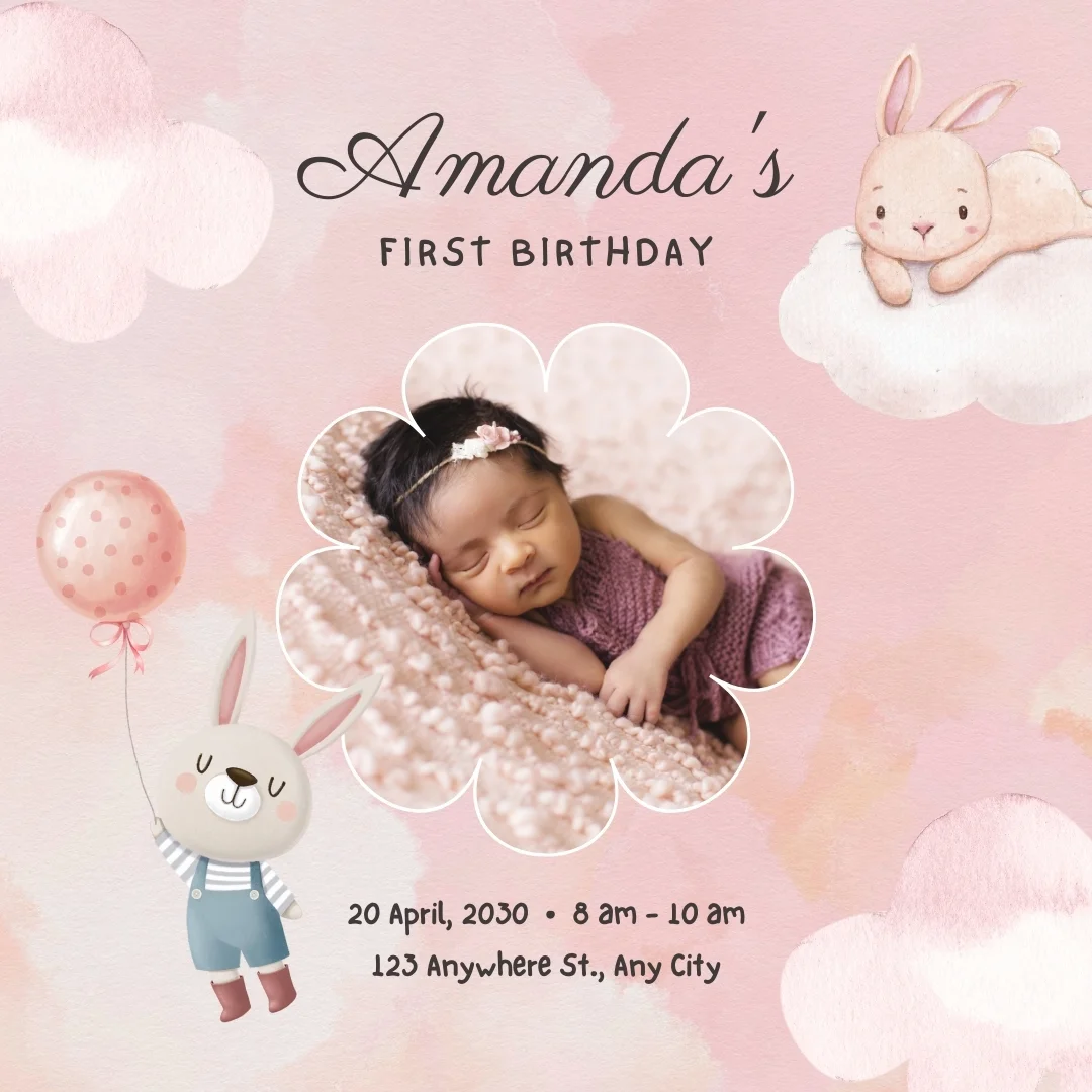 First Birthday Invites