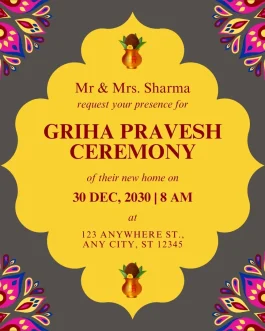 Griha Pravesh Invitation