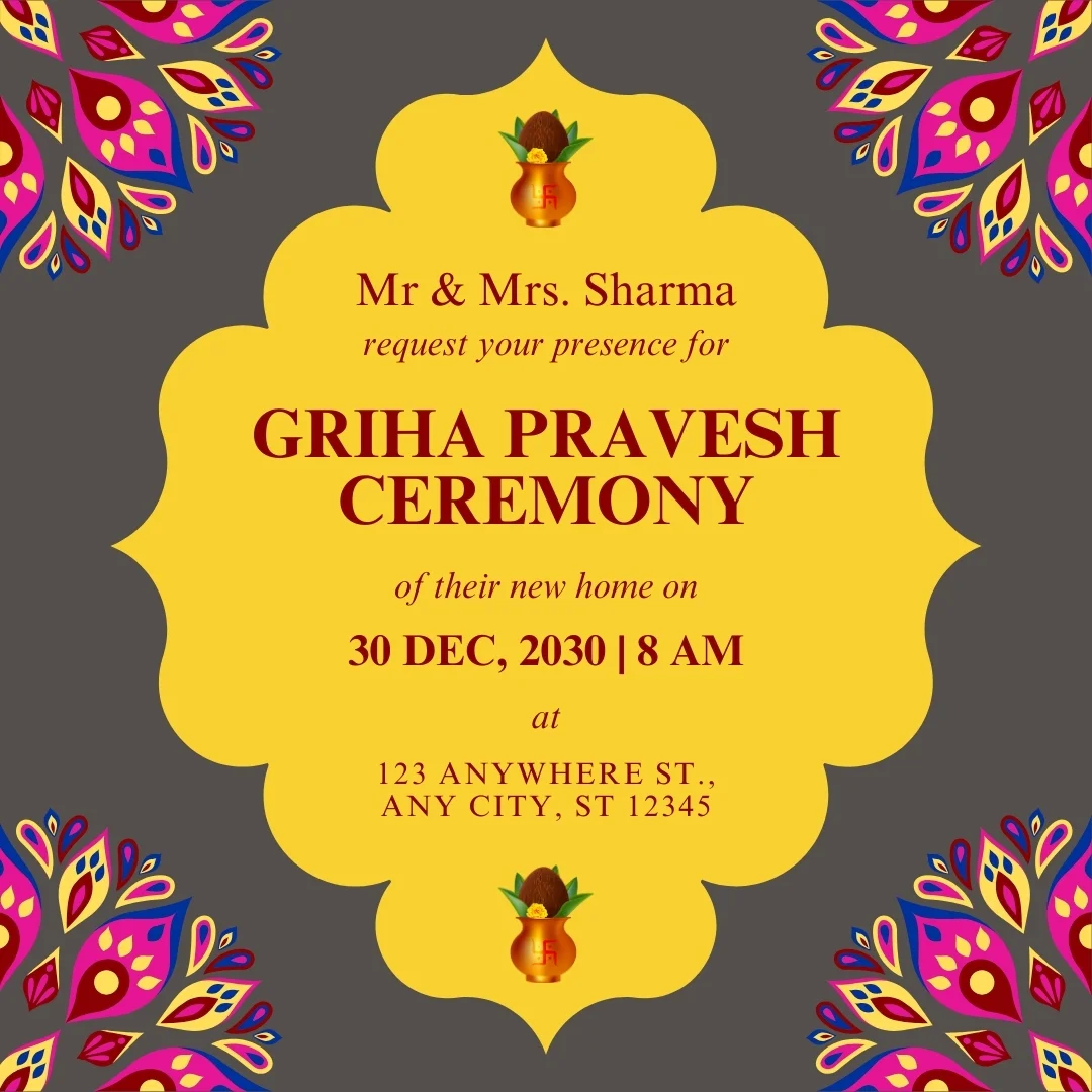 Griha Pravesh Invitation